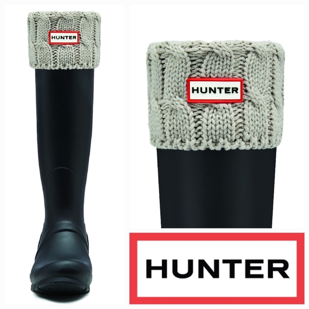 - Hunter Boot socks, tall, greige. NWT! Size women’s Large
